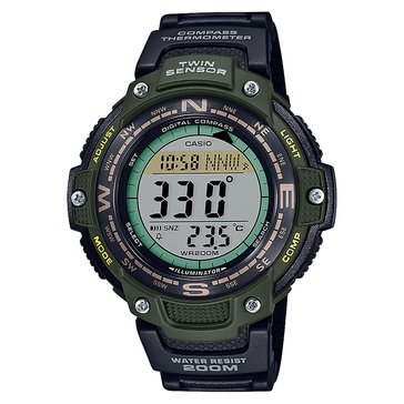 Casio Men's Classic Twin Sensor Digital Compass Watch
