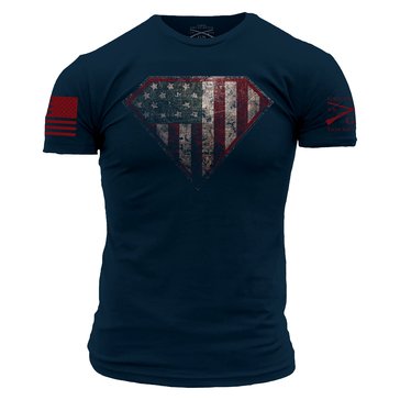 Grunt Style Men's Super Patriot 2.0 Tee Midnight Navy