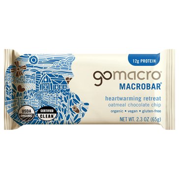 GoMacro Organic Oatmeal Chocolate Chip MacroBar, 2.3oz