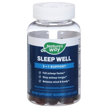 Nature's Way Sleep Well with Melatonin Gummies, 90-count