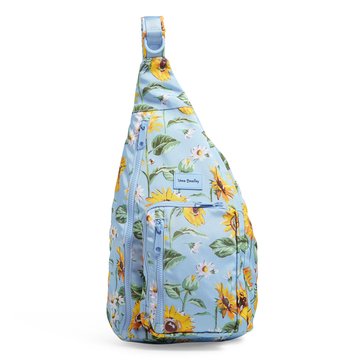 Vera Bradley Sunflower Sky ReActive Sling Backpack