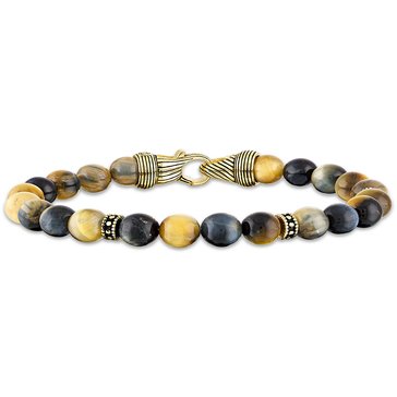 Esquire Men's Golden Tigers Eye Bracelet