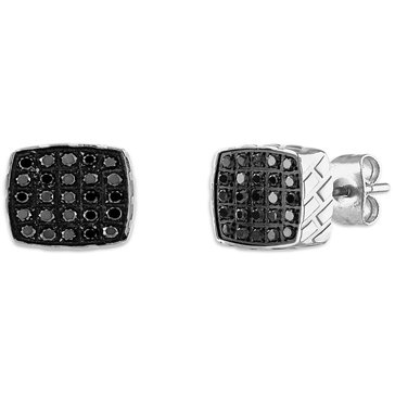 Esquire Men's 1/4 cttw Black Diamond Earrings