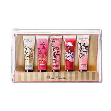 Victoria's Secret Angels Edit Flavored Lip Gloss Tube 5-Piece Coffret
