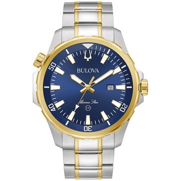 Bulova Quartz Men's Marine Star Series B Stainless Steel Bracelet Watch