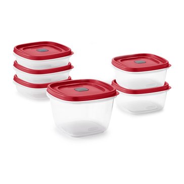 Rubbermaid TakeAlong 11.7 Cup Plastic 2pk Large Square Food Storage  Container Clear