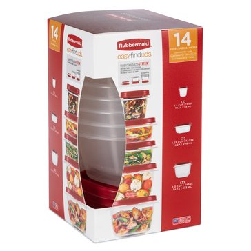 Rubbermaid 14-piece Easy Find Lids Small Food Storage Set