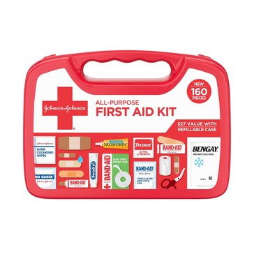 Johnson & Johnson's Red Cross 160-Piece First Aid Kit