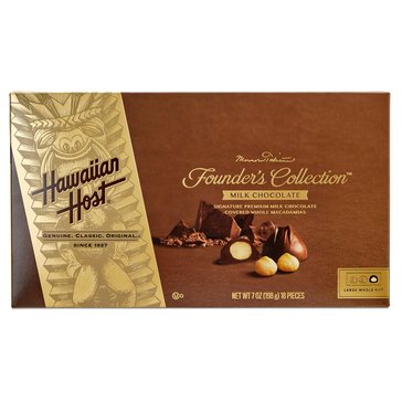 Hawaiian Host Founder's Collection Milk Chocolate, 7oz