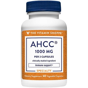 The Vitamin Shoppe AHCC Immune Support 500mg Vegetarian Capsules 60-count