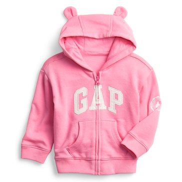 Gap Baby Girls' Logo Full-Zip Hoodie
