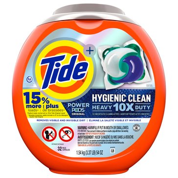 Tide Hygienic Clean Heavy Duty Unit Dose Laundry Power Pods