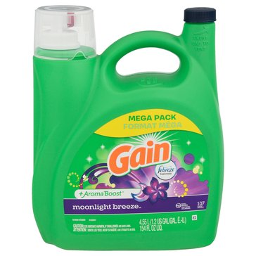 Gain Liquid Laundry Detergent 2x HE, Moonlight Breeze