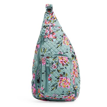 Vera Bradley Rosey Outlook Sling Backpack