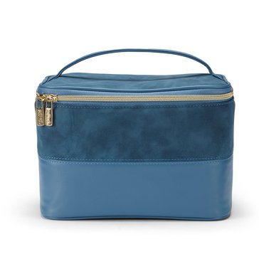 Scunci Blue Suede Train Case