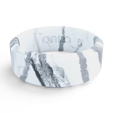 Qalo Womens Modern Marble Silicone Ring