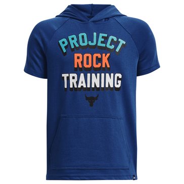 Under Armour Big Boys' Project Rock Tranining Short Sleeve Hoody