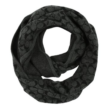 Coach Women's Sig C Star Infinity Scarf