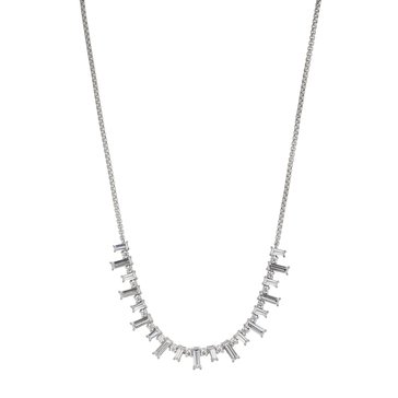 Nadri Womens Chateau Small Mixed Cubic Zirconia Frontal Necklace