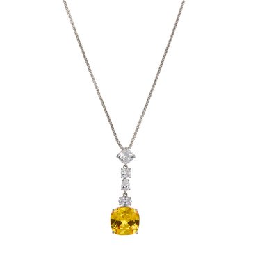 Nadri Womens Soleil Cushion Cubic Zirconia Pendant