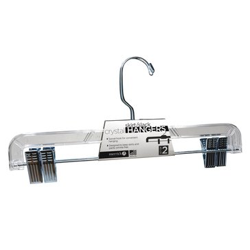 Merrick 2-Pack Crystal Suit Hanger with Clips