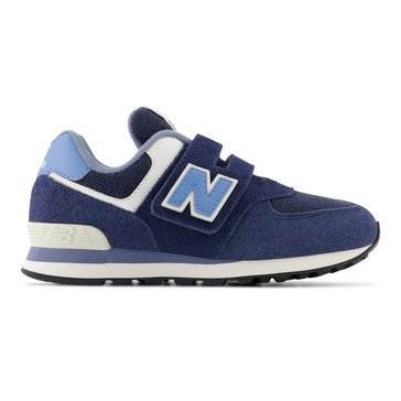 New Balance Little Boys' 574 Hook Loop Sneaker