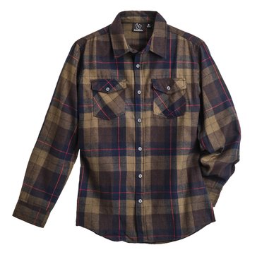 Burnside Men's Window Pane Flannel Shirt (Young Men's)