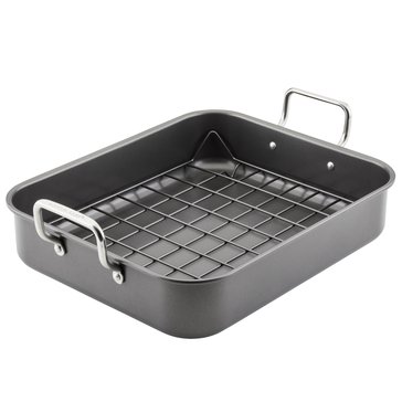 Rachael Ray Non-Stick Roasting Pan with Reversible Rack