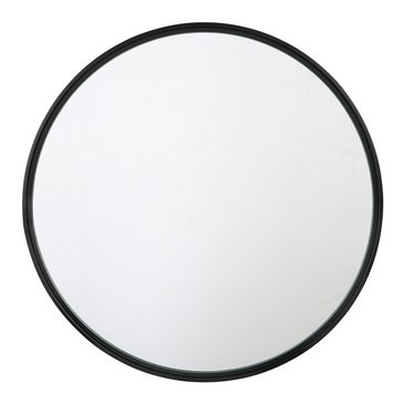 Signature Design by Ashley Brocky Round Black Accent Mirror