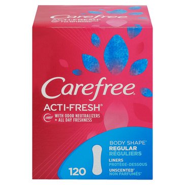 Carefree Acti-Fresh Regular Unscented Pantiliners