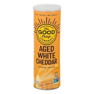 Good Crisps White Cheddar Potato Crisps, 5.6oz