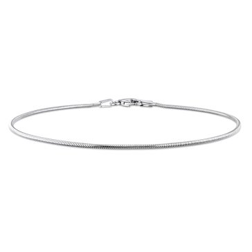 Sofia B. Sterling Silver Snake Chain Anklet