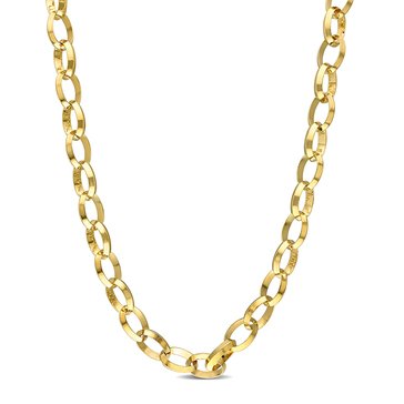 Sofia B. 18K Yellow Gold Plated Sterling Silver Rolo Chain Necklace