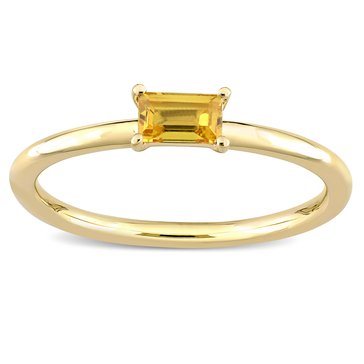 Sofia B. 1/3 ct Yellow Sapphire Baguette Stackable Ring