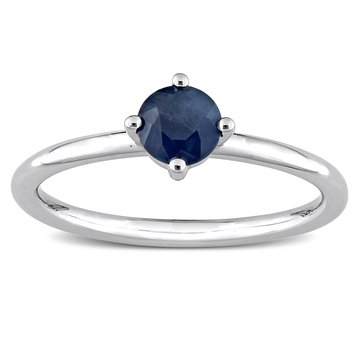 Sofia B. 5/8 cttw Round Sapphire Stackable Ring