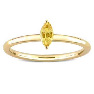 Sofia B. 1/3 cttw Yellow Sapphire Marquise Stackable Ring