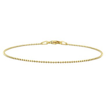 Sofia B. Yellow Plated Sterling Silver Ball Chain Bracelet