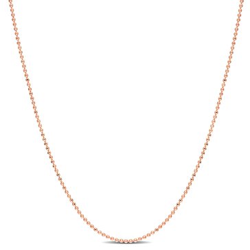 Sofia B. 18K Rose Gold Plated Sterling Silver Ball Chain Necklace 