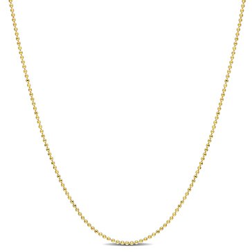 Sofia B. 18K Yellow Gold Plated Sterling Silver Ball Chain Necklace 