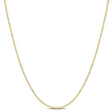 Sofia B. 18K Yellow Gold Plated Sterling Silver Ball Chain Necklace 
