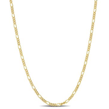 Sofia B. 18K Yellow Gold Plated Sterling Silver Figaro Chain Necklace