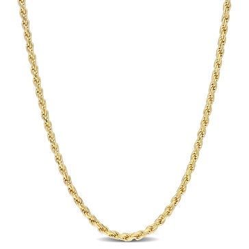 Sofia B. 18K Yellow Gold Plated Sterling Silver Rope Chain Necklace