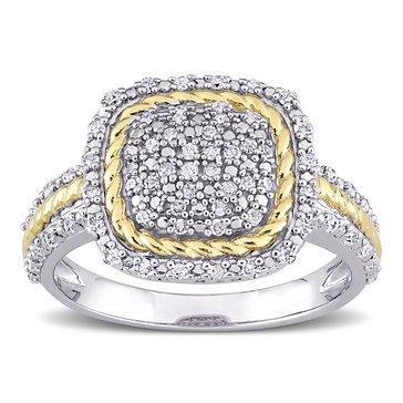 Sofia B. 1/3 cttw Diamond Rope Design Ring