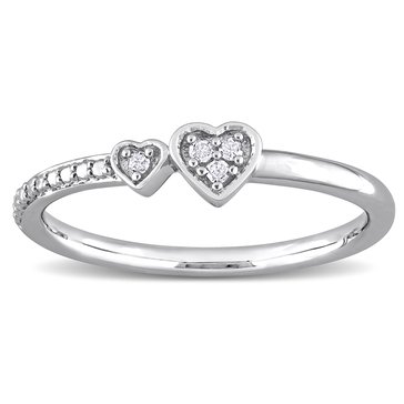 Sofia B. Diamond Accent Double Heart Promise Ring