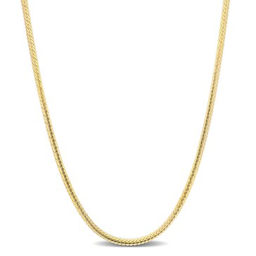 Sofia B. Yellow Plated Sterling Silver Herringbone Necklace