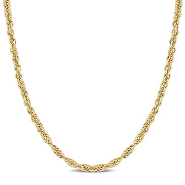 Sofia B. 18K Yellow Gold Plated Sterling Silver Singapore Chain Necklace