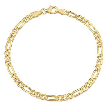 Sofia B. Yellow Plated Sterling Silver Figaro Bracelet