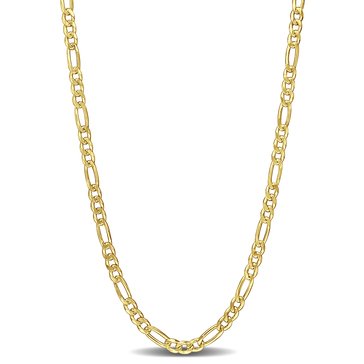 Sofia B. 18K Yellow Gold Plated Sterling Silver Figaro Chain Necklace
