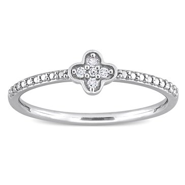 Sofia B. Diamond Accent Sterling Silver Floral Promise Ring