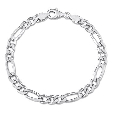 Sofia B. Sterling Silver Figaro Chain Bracelet